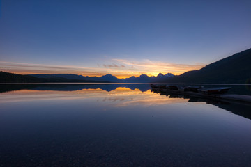 Apgar Village Lake McDonald Sunset