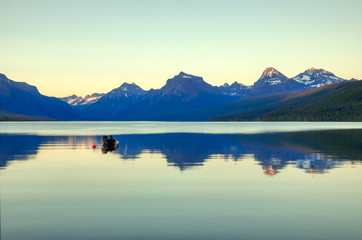 Fototapeta premium Apgar Village Lake McDonald Sunset