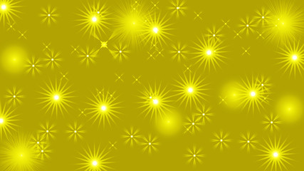 Black abstract light background with glittery colored shiny bokeh stars.