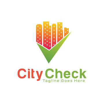 City Check logo design template