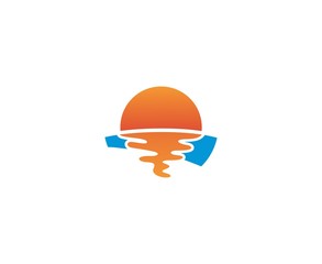 Fototapeta premium Sunset logo