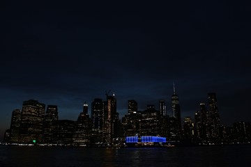 Obraz premium singapore skyline at night