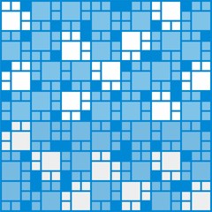 The Blue Square Design Pattern Wallpaper