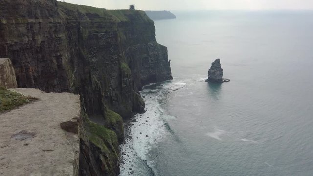 The Cliffs of Moher. Epic Irish Landscape Seascape along the wild atlantic way.