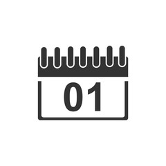 Calendar icon template color editable. Calender on the wall symbol vector sign isolated on white background. Simple logo vector illustration for graphic and web design.