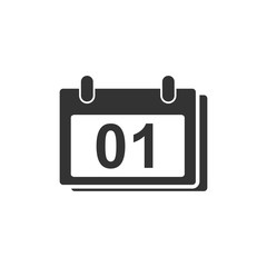 Calendar icon template color editable. Calender on the wall symbol vector sign isolated on white background. Simple logo vector illustration for graphic and web design.