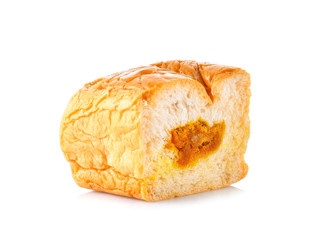Shredded Pork Bread on white background