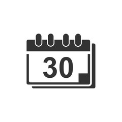 Calendar icon template color editable. Calender on the wall symbol vector sign isolated on white background. Simple logo vector illustration for graphic and web design.