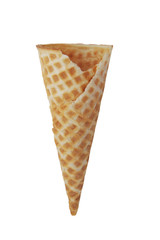Ice cream cone isolated on white background