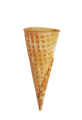 Ice cream cone isolated on white background