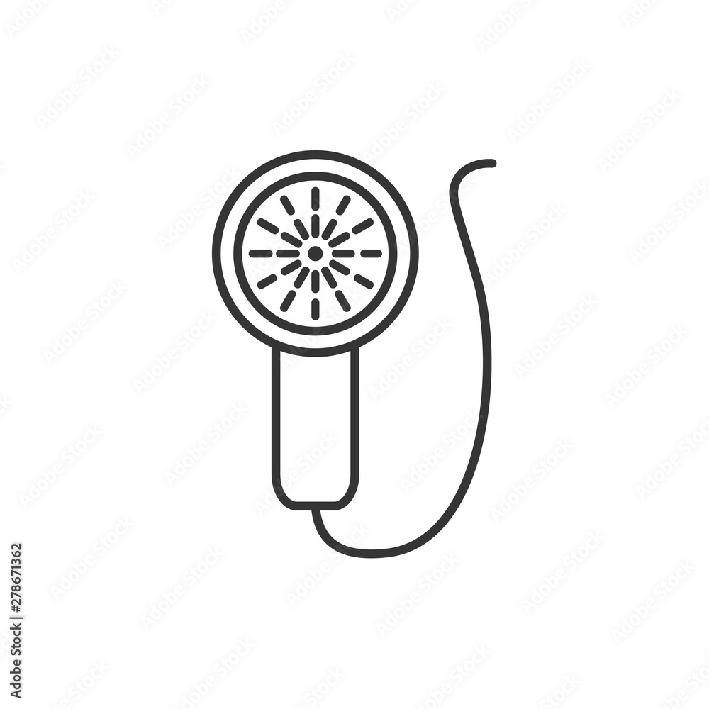 Aufkleber shower icon template color editable. shower symbol vector sign isolated on white background. simple 