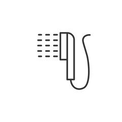 Shower icon template color editable. Shower symbol vector sign isolated on white background. Simple logo vector illustration for graphic and web design.