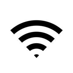 Vector wifi signal icon, wireless symbol.