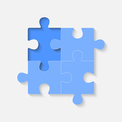 Obraz premium Puzzle jigsaw frame, background, banner or blank.