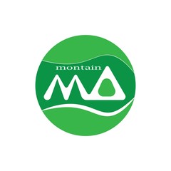 M Letter Mountain Logo