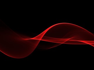Abstract shiny color red wave design element