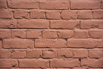 Red shabby brick wall texture