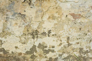 Poster Vieux mur texturé sale Texture d& 39 un mur de béton avec des fissures et des rayures qui peuvent être utilisées comme arrière-plan
