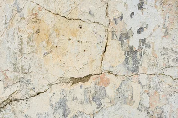 Keuken foto achterwand Verweerde muur Textuur van een betonnen muur met scheuren en krassen die als achtergrond kunnen worden gebruikt