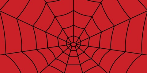 Web pattern on red background