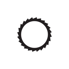 Woodworking gear logo design template vector element isolated