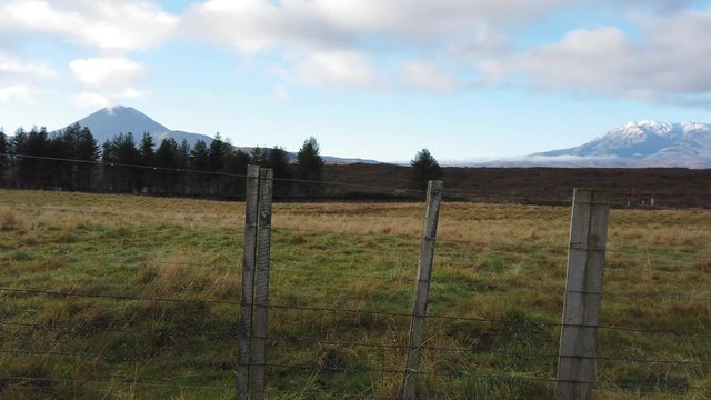 A sweeping view of Mt. Ruapehu, central plateau, New Zealand