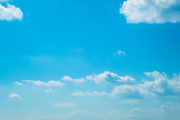 Obraz na płótnie Canvas 【写真素材】 青空　空　雲　夏の空　背景　背景素材　7月　コピースペース
