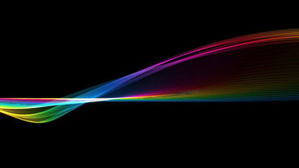 Multicolored Light Wave Background