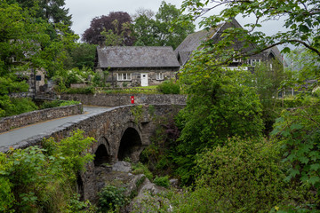 Bridge and house - Betwys-Y-Coed, Wales