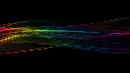 Multicolored Light Wave Background