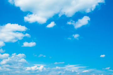 【写真素材】 青空 空 雲 夏の空 背景 背景素材 7月 コピースペース