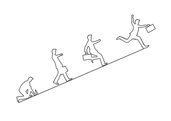 ビジネスマンのシルエット