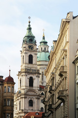 Fototapeta na wymiar The Church of Saint Nicholas, Prague, Czech Republic