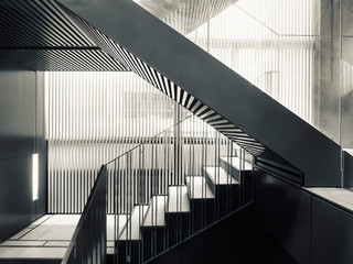 Stairs step steel staircase Architecture details Modern building
