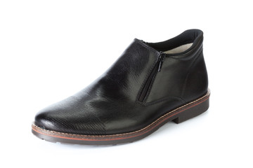 Male shoes ankle boots isolated on white background