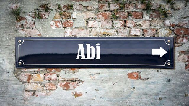 Schild 390 - Abi