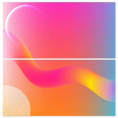 Abstract backgrounds. Creative colored wallpapers