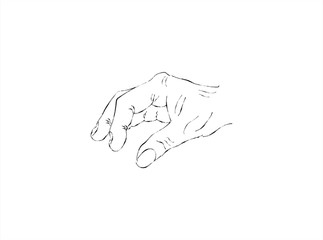 Illustration Hand for keep
