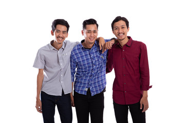 best friend holding hand shoot from behind. solid team together concept