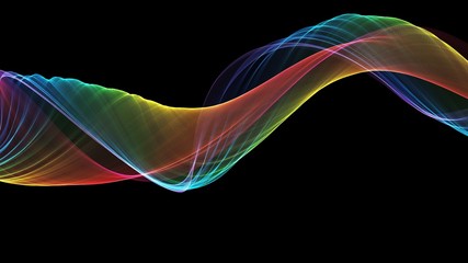 Multicolored Light Wave Background