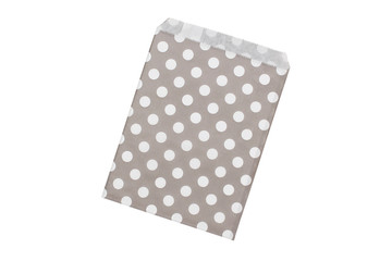 open paper envelopes grey, polka dot