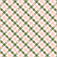 Green Gingham pattern. Texture from squares for - plaid, tablecloths, clothes, shirts, dresses, paper, bedding, blankets, quilts and other textile products. Vector illustration EPS 10