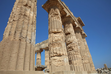 Tempel der Hera (Tempel E) in Selinunte. Sizilien. Italien