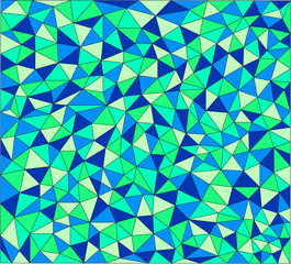 Blue and green wallpaper mosaic texture