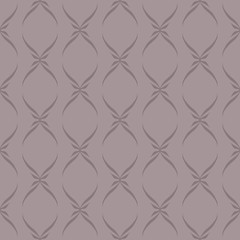 Vector Floral Decor on Cocoa Brown seamless pattern background.