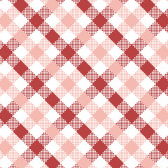 Red Gingham pattern. Texture from squares for - plaid, tablecloths, clothes, shirts, dresses, paper, bedding, blankets, quilts and other textile products. Vector illustration EPS 10