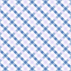 Blue and Grey Gingham pattern. Texture from squares for - plaid, tablecloths, clothes, shirts, dresses, paper, bedding, blankets, quilts and other textile products. Vector illustration EPS 10