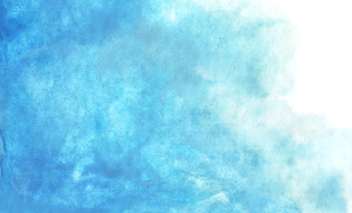 Blue abstract watercolor texture background. Grunge background with space for text.