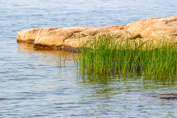 Idyllic summer view at a beach