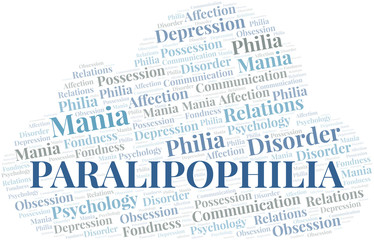 Paralipophilia word cloud. Type of Philia.